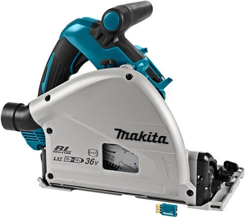 Sega circolare a immersione Makita a batteria 165mm 2x18v aws nuda