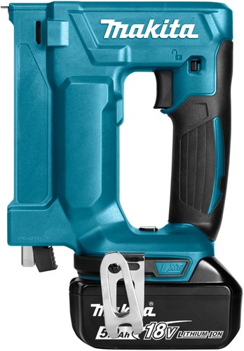 Cucitrice Makita dst112rtj 18 v (larghezza punto 10 mm) batteria 5,0 ah (2 pz), caricatore rapido, mbox
