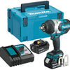 Makita dtw1002rtj 18v slagmoersleutel 1000 nm 5,0ah accu (2 st), snellader, mbox