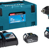 Makita dtw701rtj | 18v | accu slagmoersleutel | 1 2 met verende borgpen | 2 x 5.0 ah accu + snellader | in mbox