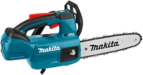Makita duc254pte 18v tophandle kettingzaag 25 cm | 5,0 ah accu (2 stuks) + duo snellader
