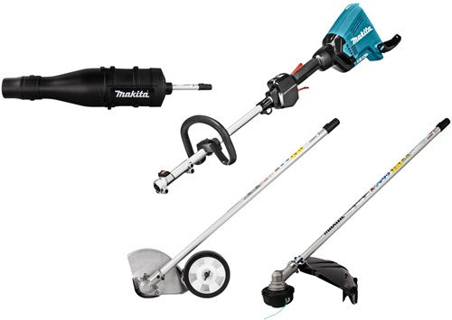 Makita dux60zx9 | Impianto combinato 2x18 v + accessorio decespugliatore, molatore e soffiatore | senza caricabatteria