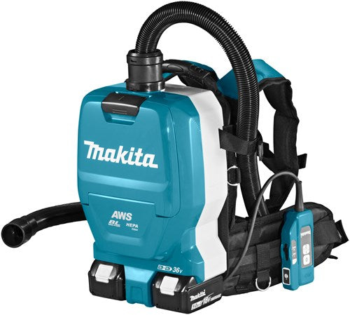 Makita dvc265zxu ruggedragen stofzuiger aws 2x 18v | zonder accu's en lader - dvc265zxu