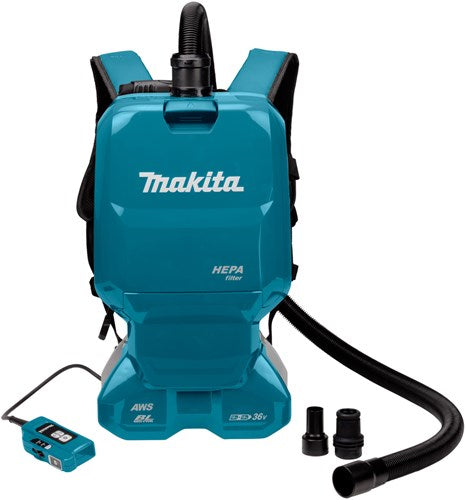 Makita dvc665zu | aspiradora trasera | 2x18v | sin. baterías y cargador - dvc665zu