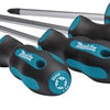 Set cacciaviti Makita 6 pezzi (sl4 sl5.5 ph1 ph2 pz1 pz2)