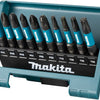 Accesorios Imp Makita juego de puntas de destornillador de impacto e-12011 | 10 piezas | x acto negro - e-12011