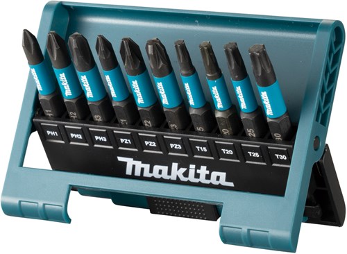 Accesorios Imp Makita juego de puntas de destornillador de impacto e-12011 | 10 piezas | x acto negro - e-12011