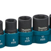 Accesorios Makita juego de vasos de impacto de 8 piezas - e-12289 - e-12289