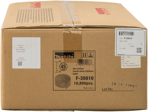 Makita accessoires draadnagel 2,5x45mm - f-30810