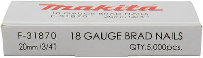 Accessori Makita brad 20mm 1.0x1.2mm - f-31870