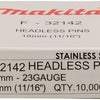 Accesorios makita pin vk 18mm acero inoxidable - f-32142
