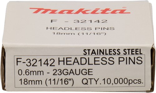 Accesorios makita pin vk 18mm acero inoxidable - f-32142