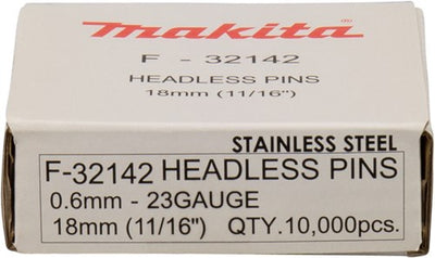 Accesorios makita pin vk 18mm acero inoxidable - f-32142