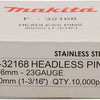Makita accessoires pin vk 30mm rvs - f-32168
