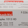 Accessori Makita non zincati da 13mm. 1013hd-f-32650