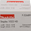 Makita accessoires niet 22mm gegal. 1022hd pijl - f-32689
