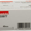 Accesorios Makita longitud del clavo versión 40 mm espesor de alambre galvanizado 1,61 mm - f-33977