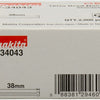 Makita accessoires brad rvs lengte 38mm uitvoering rvs a2 draaddikte 1,61mm - f-34043