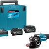 Makita ga005gu201 xgt 40 v accu haakse slijper | 125 mm | incl. 2x 4.0ah accu en snellader - ga005gu201