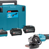 Makita ga032gu201 | xgt accu haakse slijper 40v max 125mm in mbox4 (2x 4.0ah accu + dc40ra snellader) - ga032gu201