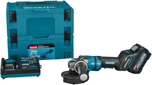 Makita ga050gt101 | amoladora angular inalámbrica | 125 mm | 40v máximo | conjunto | 5.0ah de iones de litio | mbox
