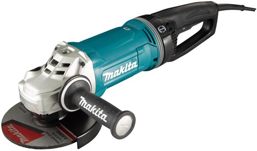 Makita ga7071x1 | amoladora angular | 230v | 180 mm | 2800 vatios con interruptor de bloqueo | mango en D - ga7071x1