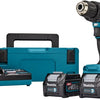 Makita hp002gd201 | Trapano/avvitatore a percussione max 40 V | Batteria da 2,5 Ah (2 pezzi) + caricabatterie rapido | in mbox-hp002gd201