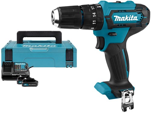 Makita hp333dsaj | 12 V massimo | trapano a percussione/avvitatore | Batteria da 2,0 Ah (2 pezzi) | caricatore | in mbox-hp333dsaj