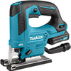 Sierra de calar makita jv103dsaj de 10,8 v con mango en d, batería de 2,0 ah (2 piezas), cargador, mbox