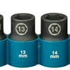 Imp Makita juego de vasos de impacto act negro, 1 2 9 piezas - e-16645