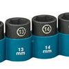 Makita krachtdopset impact black, 3 8 9-dlg - e-16639