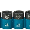 Makita krachtdopset impact black, 3 8 9-dlg - e-16639