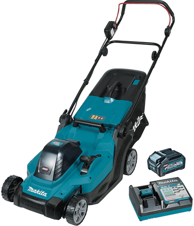 Rasaerba a batteria Makita lm004gm103 xgt 40v max 43 cm | 1 batteria 40 V max 4,0 Ah e caricabatterie DC40RC - LM004GM103