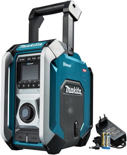 Makita mr006gz | bouwradio | fm am bluetooth | body | zonder accu's en lader, in doos - mr006gz