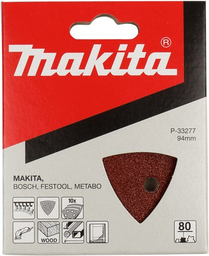 Accessori Makita foglio abrasivo 3-k k80 rosso v. - p-33277