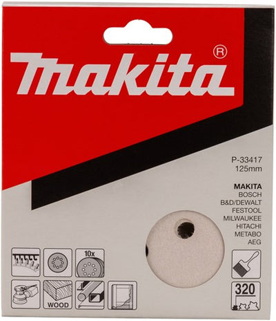 Makita accesorios disco lija k320 125 blanco v. - p-33417