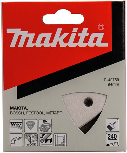 Accessori Makita foglio abrasivo 3-k k240 bianco v. - p-42759