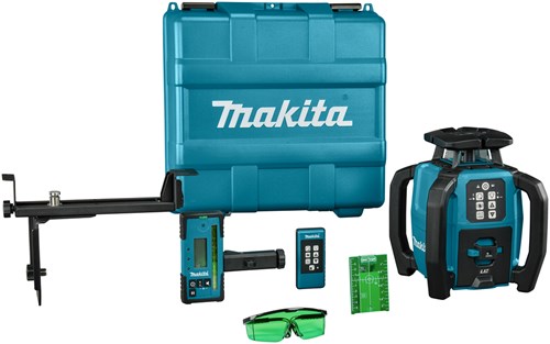 Laser rotante Makita verde | 800 metri| senza batterie e caricabatterie | in custodia di plastica - skr001z