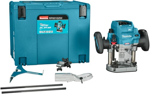 Fresatrice Makita rp001gz02 xgt 40 v max | con trasmettitore aws | senza batterie e caricabatterie | in mbox-rp001gz02