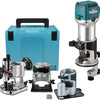 Makita rt0702cx3j | Fresa per bordi 230 v | con vari piedi | in mbox-rt0702cx3j
