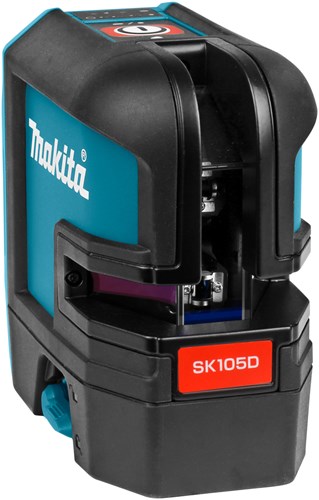 Makita sk105dz kruislijn laser rood zonder accu's en lader, in doos met tas - sk105dz