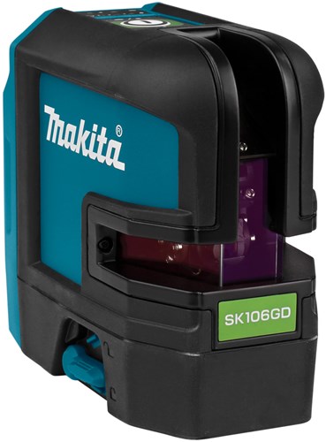 Makita sk106gdz punto de línea cruzada láser verde sin baterías ni cargador, en caja con bolsa - sk106gdz