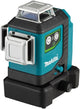 Laser multilinea Makita 12 v max verde 3x 360°