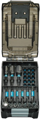 Set di punte per cacciavite a percussione Imp Makita | 31 pezzi | agire in nero - e-22850