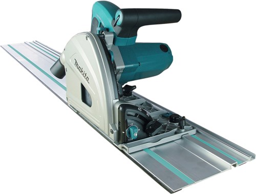 Makita sp6000j1x2 invalcirkelzaag | 2 geleiderails + koppelstukken | 1300w 165mm - sp6000j1x2