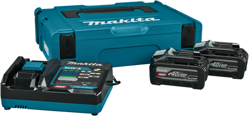 Juego de iniciación makita dc40ra 2x bl4040f | 40v 4.0ah-1911b9-4