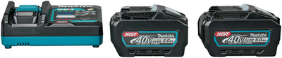 Juego de iniciación de batería makita xgt dc40ra 2xbl4050f