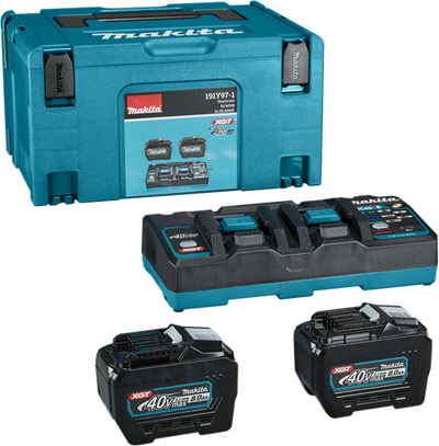 Juego de iniciación de batería makita xgt dc40rb 2xbl4080f
