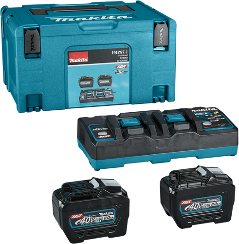Juego de iniciación de batería makita xgt dc40rb 2xbl4080f