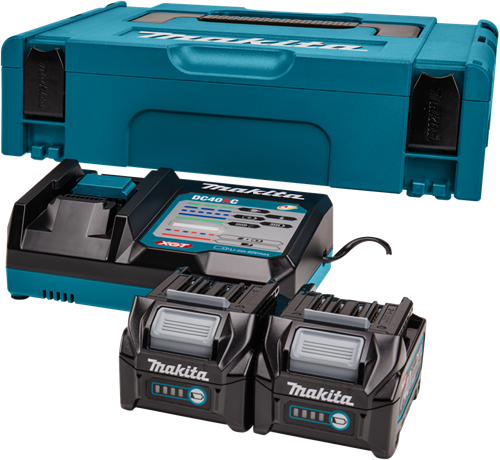 Makita 191v27-4 | xgt startset 40v max in mbox1 (2x 2.5ah bl4025 accu + dc40rc lader) - 191v27-4
